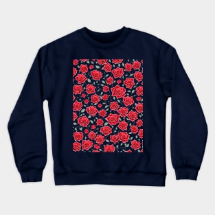 Gorgeous Anime Roses Crewneck Sweatshirt